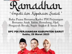 Latih Kepekaan Kepada Wong Cilik PDIP Garut Gelar buka Bersama dan Silaturahmi dengan Pemulung,tk Becak dan Sopir Angkot.