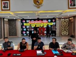 Konferensi Pers Polres Garut Tangkap Keluarga Bejad yang Cabuli anaknya Sendiri