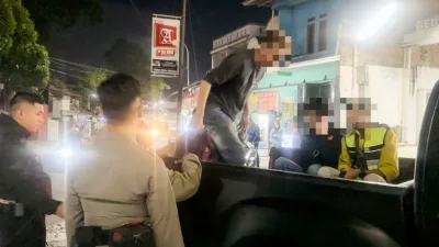Taros Kapolres Beraksi, Pemuda Mabuk di Jalan Raya Sudirman Digelandang ke Polres Garut