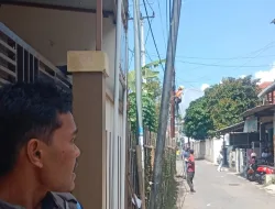 Warga Dayeuhhandap Garut Kota Tolak Tiang Kabel Provider : Demi Duit, Lingkungan Dikorbankan