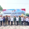 Perkuat Ketahanan Pangan Daerah, Polres dan Pemkab Garut Serentak Melakukan Penanaman Jagung 